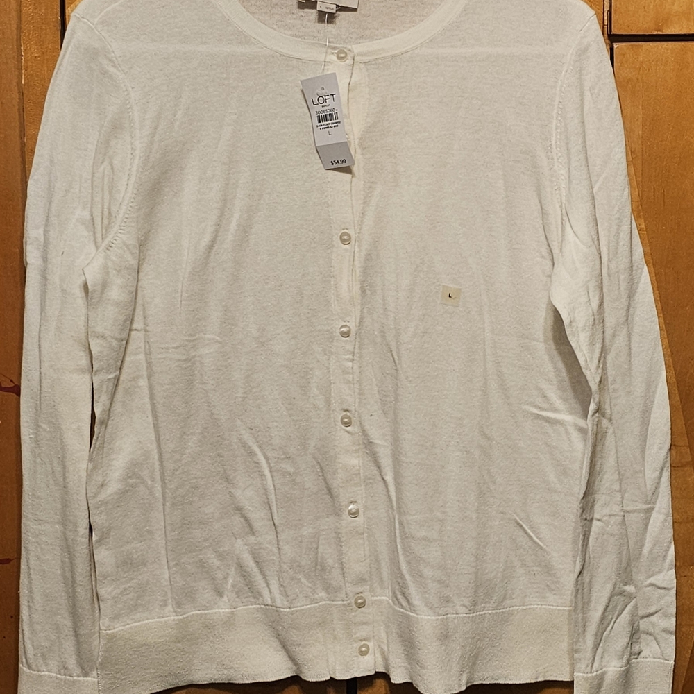 LOFT Women's Off-White Sweater